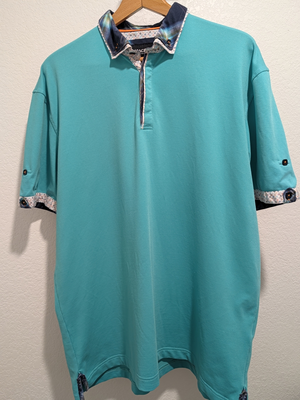 Maceoo Mozart Solid Mint Green Luxury Polo Shirt 2XL